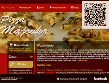 Tablet Screenshot of pizzamajovka.cz